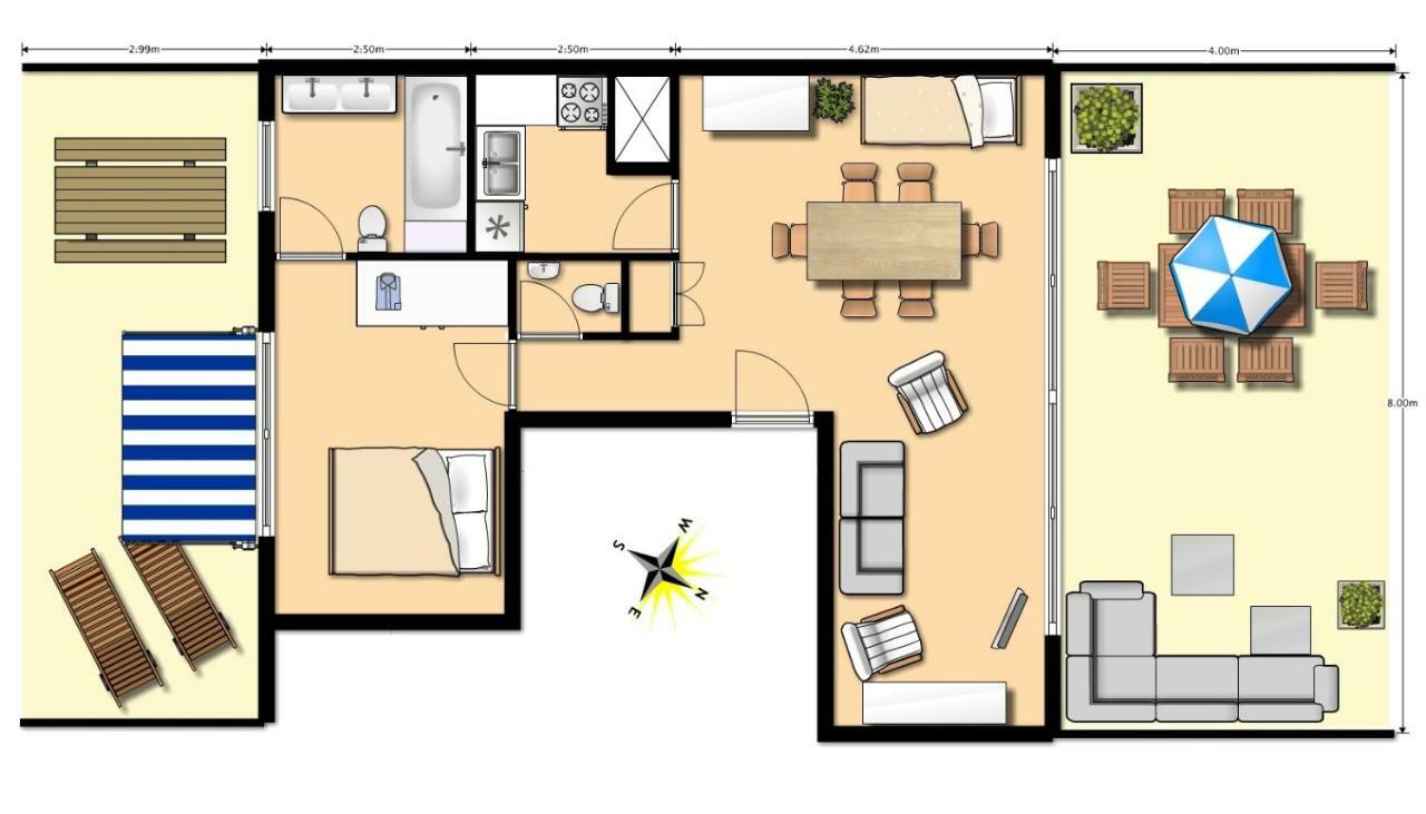 Penthouse Seaflower บลังเคนเบอร์เก ภายนอก รูปภาพ